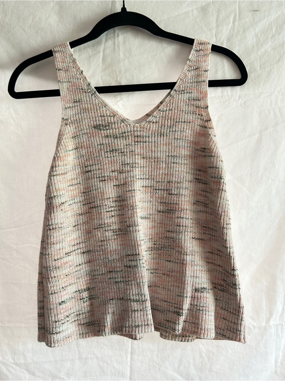 Carve Designs Pale Pink Marled Knit Tank